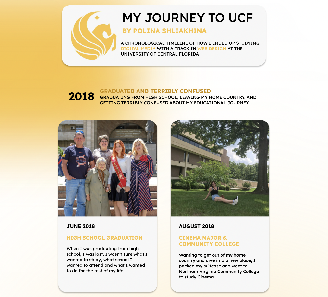 My Journey to UCF project